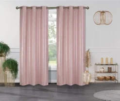 Metallic Blackout Thermal Grommet Curtain Panels (Set Of 2 Blush) -Home Improvement Store GUEST ae79751f 9b27 4091 85ec f7050e5c9feb