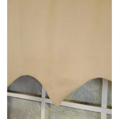 RLF Home Slub Duck Regal 3" Rod Pocket Lining Luxurious And Elegant Window Treatment Valance 50" X 17" Khaki 4 RLF Home Slub Duck Regal 3" Rod Pocket Lining Luxurious And Elegant Window Treatment Valance 50" X 17" Khaki - Image 2