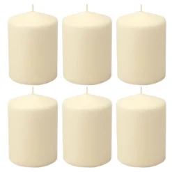 6pk Pillar Candles Ivory - Stonebriar Collection -Home Improvement Store GUEST af659978 9412 4b6a 8691 ea58eb52b474