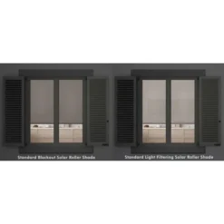 Linen Avenue Cordless Blackout Roller Shade, Beige And Taupe -Home Improvement Store GUEST af88d541 39cc 4bdc b32a 3e8bbcd4a95e