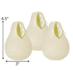 Melon White Pear Candles - Set Of 3 -Home Improvement Store GUEST b09299b8 1409 4583 9ddf 1d09f19582e2