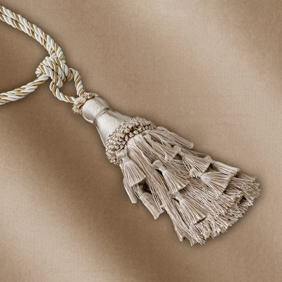 Charlotte Decorative Tassel Window Curtain Tieback - 24" - Elrene Home Fashions 5 Charlotte Decorative Tassel Window Curtain Tieback - 24" - Elrene Home Fashions - Image 3