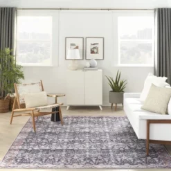 Nourison Washable Brilliance Bordered Vintage Indoor Rug -Home Improvement Store GUEST b3e998af 31c1 400a 94ef b4d5a3789cf1