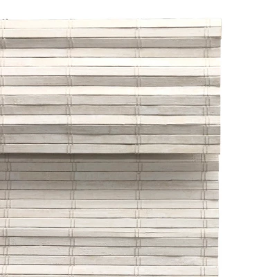 Radiance Brooklyn 36-in Cordless White Dristressed Bamboo Roman Shade 4 Radiance Brooklyn 36-in Cordless White Dristressed Bamboo Roman Shade - Image 2