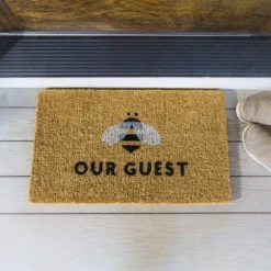 Evergreen Bee Our Guest Woven Back Indoor Outdoor Natural Coir Doormat 1'6"x2'6" Multicolored 11 Evergreen Bee Our Guest Woven Back Indoor Outdoor Natural Coir Doormat 1'6"x2'6" Multicolored -Home Improvement Store GUEST b554d7c0 8f35 4d20 b9d6 979f5592b12a