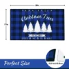Trinity Plaid White Christmas Tree Non-Slip Decorative Doormat, 17" X 29" -Home Improvement Store GUEST b56da8d1 7559 4745 af02 c36b679e6ff7