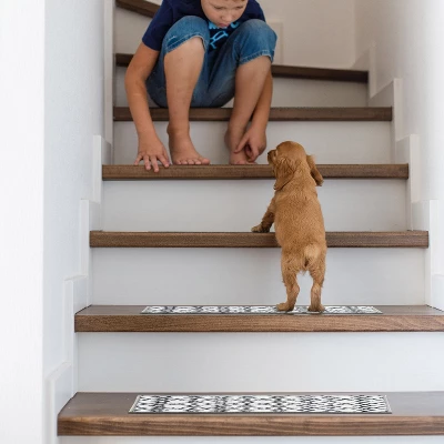 World Rug Gallery Modern Boho Design Non-Slip Stair Treads 9 World Rug Gallery Modern Boho Design Non-Slip Stair Treads - Image 7