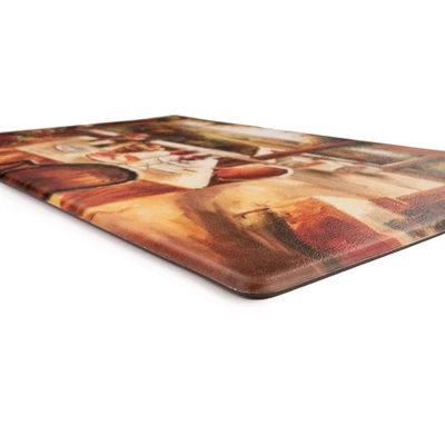 World Rug Gallery Village Restaurant Scenery Anti-fatigue Kitchen Mat 4 World Rug Gallery Village Restaurant Scenery Anti-fatigue Kitchen Mat - Image 2
