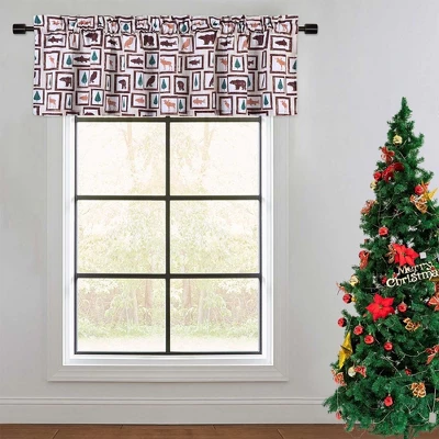 Christmas Small Kitchen Tier Curtains And Valanve Curtains With Animals Print 8 Christmas Small Kitchen Tier Curtains And Valanve Curtains With Animals Print - Image 6