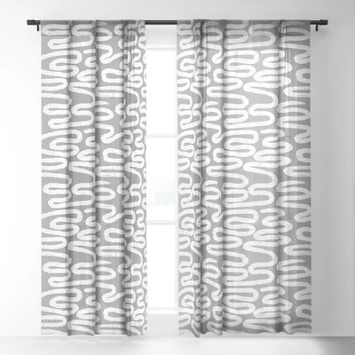 Holli Zollinger Ceres Ani Grey Single Panel Sheer Window Curtain - Society6 3 Holli Zollinger Ceres Ani Grey Single Panel Sheer Window Curtain - Society6