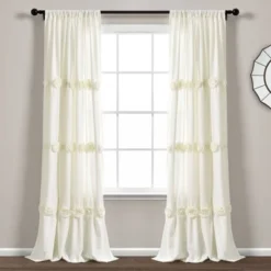 84"x40" Darla Light Filtering Window Curtain Panels - Lush Décor 15 84"x40" Darla Light Filtering Window Curtain Panels - Lush Décor -Home Improvement Store GUEST ba94ba15 3bb4 4d45 989a 8e24330d43f9