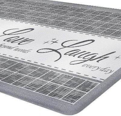Kate Aurora Montauk Accents Anti Fatigue Memory Foam 18" X 30" Live~Love~Laugh Kitchen Floor Mats With Beveled Edges 4 Kate Aurora Montauk Accents Anti Fatigue Memory Foam 18" X 30" Live~Love~Laugh Kitchen Floor Mats With Beveled Edges - Image 2