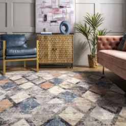 NuLOOM Saoirse Distressed Trellis Area Rug -Home Improvement Store GUEST bbd2cd33 09a9 495a 8acb 3f32a79a5e91