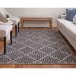 Katari Modern Geometric, Gray/Tan/Black, 1'-8" X 2'-10" Accent Rug 13 Katari Modern Geometric, Gray/Tan/Black, 1'-8" X 2'-10" Accent Rug -Home Improvement Store GUEST bbd599ce 8d24 4b99 8749 26b001ac63c5