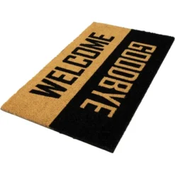Northlight Natural Coir "Welcome Goodbye" Outdoor Doormat 18" X 30" 10 Northlight Natural Coir "Welcome Goodbye" Outdoor Doormat 18" X 30" -Home Improvement Store GUEST bc2875f4 1465 41b0 82fe 7a13ab624561