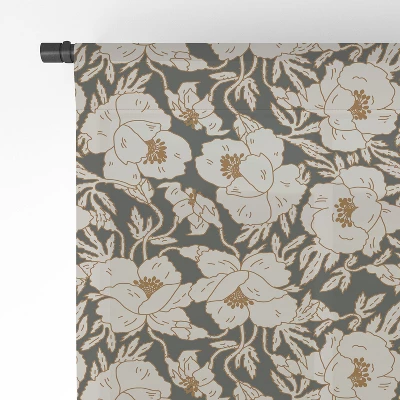 Holli Zollinger Indra Poppy Dark Single Panel Sheer Window Curtain - Deny Designs 5 Holli Zollinger Indra Poppy Dark Single Panel Sheer Window Curtain - Deny Designs - Image 3