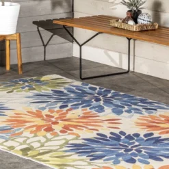 NuLOOM Rosana Floral Machine Washable Indoor/Outdoor Area Rug 27 NuLOOM Rosana Floral Machine Washable Indoor/Outdoor Area Rug -Home Improvement Store GUEST be20d500 e4db 4fe3 9918 110e26453755