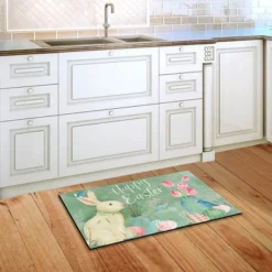 Easter Bunny And Tulips Primitive Doormat Floral 30" X 18" Briarwood Lane -Home Improvement Store GUEST bf969aa6 c116 402c 93ed 14e01cdc56a3