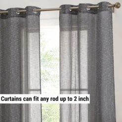 HLC.ME Emily Faux Linen Semi Sheer Light Filtering Grommet Lightweight Window Curtains Drapery Panels, Set Of 2 27 HLC.ME Emily Faux Linen Semi Sheer Light Filtering Grommet Lightweight Window Curtains Drapery Panels, Set Of 2 -Home Improvement Store GUEST c0bc30df ee7a 4c4a 81ee 88deeec0f1e5