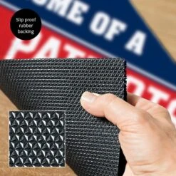 Evergreen New England Patriots Team Turf Mat- 28 X 16 Inches Indoor Outdoor Doormat -Home Improvement Store GUEST c382aa43 6001 47a1 a998 cc1a2d489154