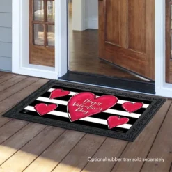 Briarwood Lane Striped Valentine's Heart Primitive Doormat Holiday Indoor Outdoor 30" X 18" 6 Briarwood Lane Striped Valentine's Heart Primitive Doormat Holiday Indoor Outdoor 30" X 18" -Home Improvement Store GUEST c503dce2 e4e9 4556 9068 a48757931120
