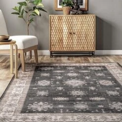 NuLOOM Mollie Machine Washable Traditional Border Area Rug -Home Improvement Store GUEST c5570f5e 77cd 4fa5 b2e0 caba9d96b008