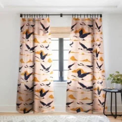 Nika Geese Flight Together Single Panel Sheer Window Curtain - Deny Designs -Home Improvement Store GUEST c5f9e3c8 2ed6 48c4 8389 ab7a268c1afb