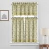 2pk 52"x36" Paisley Verveine Window Tiers Green - Waverly