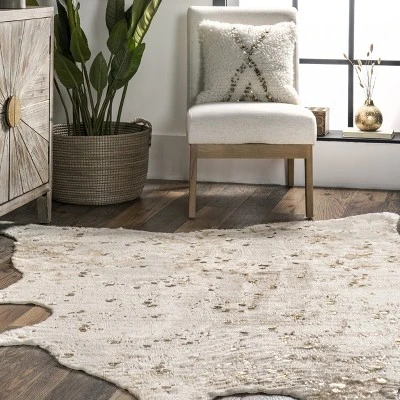 NuLOOM Iraida Contemporary Faux Cowhide Area Rug 9 NuLOOM Iraida Contemporary Faux Cowhide Area Rug - Image 7