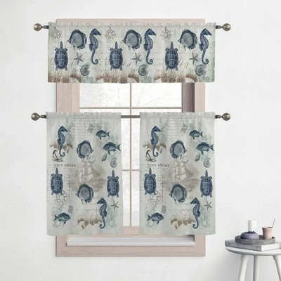 Laural Home Seaside Postcard 3-Pc. Kitchen Tier Set 3 Laural Home Seaside Postcard 3-Pc. Kitchen Tier Set