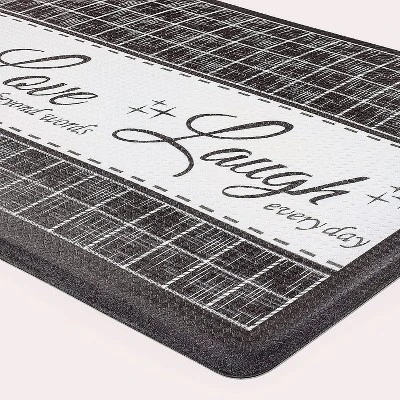Kate Aurora Montauk Accents Anti Fatigue Memory Foam 18" X 30" Live~Love~Laugh Kitchen Floor Mats With Beveled Edges 6 Kate Aurora Montauk Accents Anti Fatigue Memory Foam 18" X 30" Live~Love~Laugh Kitchen Floor Mats With Beveled Edges - Image 4