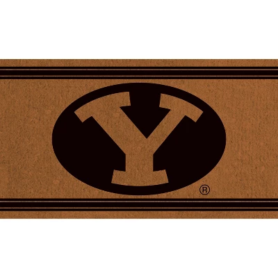 Evergreen Brigham Young University Logo Turf Mat, Brown- 28 X 16 Inches Indoor Outdoor Doormat 3 Evergreen Brigham Young University Logo Turf Mat, Brown- 28 X 16 Inches Indoor Outdoor Doormat