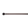 LX01 Ball Finial Adjustable Steel Rod Set 1" Diameter Antique Bronze/Brown By Versailles -Home Improvement Store GUEST c92a5b85 0ece 402b 85e7 32e7c637380f
