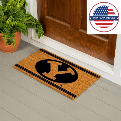Evergreen Brigham Young University Logo Turf Mat, Brown- 28 X 16 Inches Indoor Outdoor Doormat 7 Evergreen Brigham Young University Logo Turf Mat, Brown- 28 X 16 Inches Indoor Outdoor Doormat - Image 5