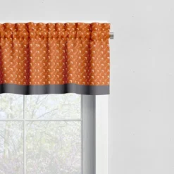 Bacati - Arrows Orange/Grey Window Valance