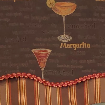 RLF Home Margarita Glory 3" Rod Pocket Lining Luxurious And Elegant Window Treatment Valance 50" X 16" Oakwood 5 RLF Home Margarita Glory 3" Rod Pocket Lining Luxurious And Elegant Window Treatment Valance 50" X 16" Oakwood - Image 3