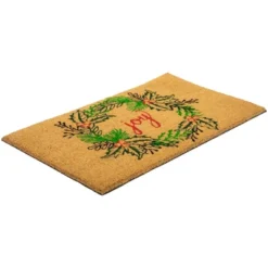 Northlight Natural Coir "Joy" Wreath Christmas Doormat 18" X 30" -Home Improvement Store GUEST cafecc2f 0805 4a88 aa7a 8c37a706e99e