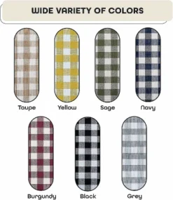 Kate Aurora 2 Piece Country Farmhouse Buffalo Plaid Rod Pocket Cafe Tier Curtain Panels With Macrame Border -Home Improvement Store GUEST cc156f7c bf26 4ef6 974f 10476b9041e9