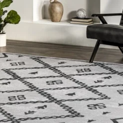 NuLOOM Celesta Bohemian Trellis Machine Washable Area Rug -Home Improvement Store GUEST cd673604 0178 45f1 a4a6 d97d24647a9f