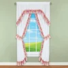 Collections Etc Floral Rose Ruffled Border Drapes And Valance Set -Home Improvement Store GUEST ce9ed7fb 8f3b 4716 9709 60055be0bdb8