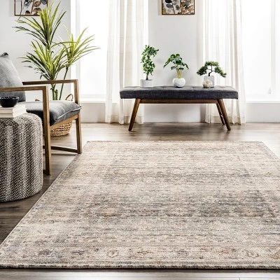 NuLOOM Lesley Handmade Flatweave Cotton Blend Distressed Vintage Area Rug 9 NuLOOM Lesley Handmade Flatweave Cotton Blend Distressed Vintage Area Rug - Image 7