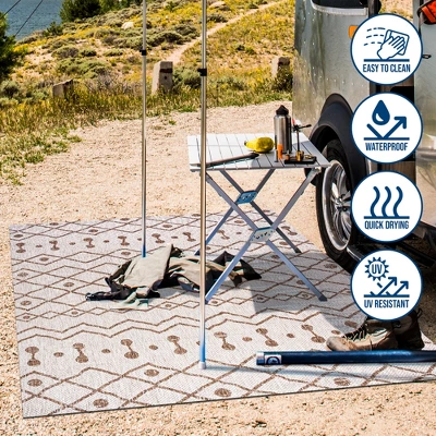 Nokat Modern Bohemian Inspired Indoor/Outdoor Area Rug - JONATHAN Y 13 Nokat Modern Bohemian Inspired Indoor/Outdoor Area Rug - JONATHAN Y - Image 11