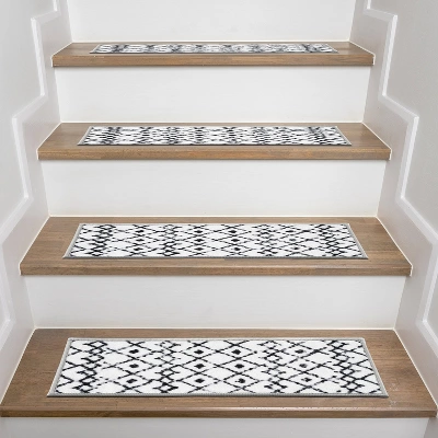 World Rug Gallery Modern Boho Design Non-Slip Stair Treads 7 World Rug Gallery Modern Boho Design Non-Slip Stair Treads - Image 5