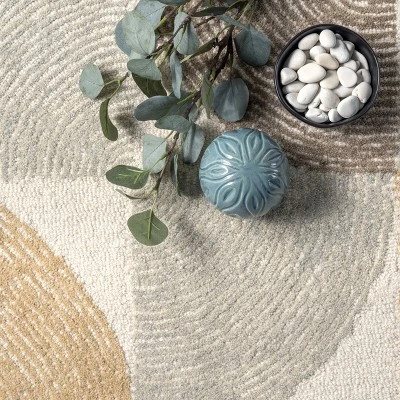 NuLOOM Liv Hand Tufted Wool Geometric Area Rug 7 NuLOOM Liv Hand Tufted Wool Geometric Area Rug - Image 5