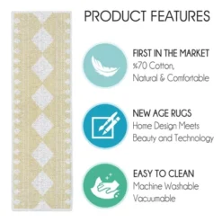 SussexHome Diamond Design Cotton Anti-Slip Stair Treads, 9” X 28“ -Home Improvement Store GUEST d6fc3c2f 60d6 4d8f 8e31 da68c5710e8c