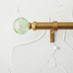 Faux Jade Ball Curtain Rod Brass - Opalhouse™ Designed With Jungalow™ -Home Improvement Store GUEST d7507ef0 fa5a 4b13 920f 0c72746f2e61