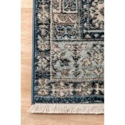 NuLOOM Vintage Melani Medallion Fringe Area Rug 17 NuLOOM Vintage Melani Medallion Fringe Area Rug -Home Improvement Store GUEST d83eaa40 0a91 48ad aa2c db0ebdbcae08
