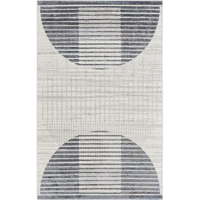 Nourison Astra Machine Washable Semi Circles Mid-Century Modern Indoor Rug 12 Nourison Astra Machine Washable Semi Circles Mid-Century Modern Indoor Rug - Image 10