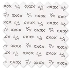 Bacati - Love Grey Kisses N Hugs Cotton Printed Single Window Curtain Panel -Home Improvement Store GUEST d90ca876 6214 41ea 9059 f6e58e4a1011