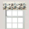 Laural Home Greige Floral Window Valance